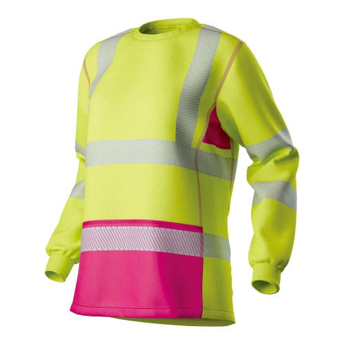 HI-VIS Kvinders mesh indsætter L/S T-shirt
