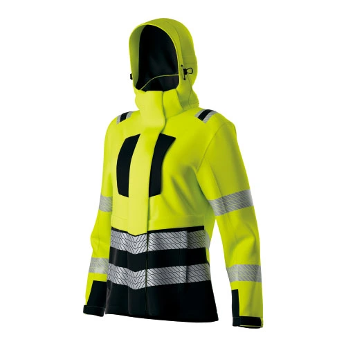 HI-VIS Kvinders 2 IN1 Performance Vandtæt jakke