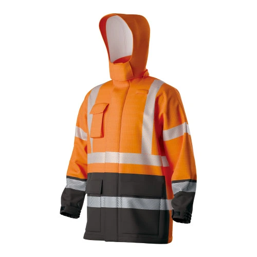 HI-VIS to-tons vandtæt flamme resistent jakke