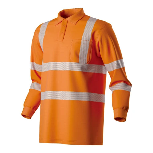 HI- VIS Flamme resistent L/S POLO- skjorte