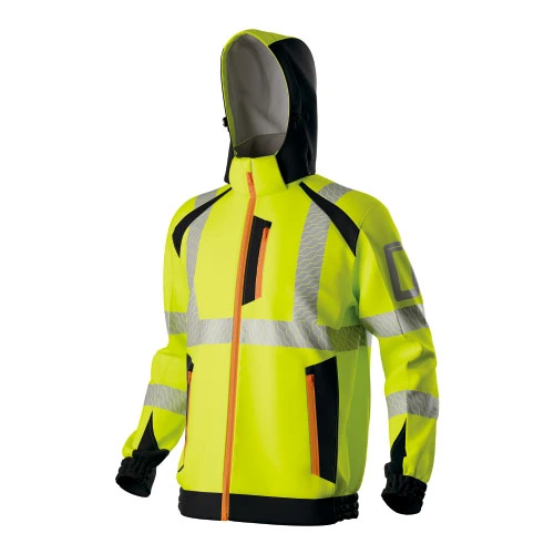 HI-VIS Stretchy Vandtæt blødhætte jakke