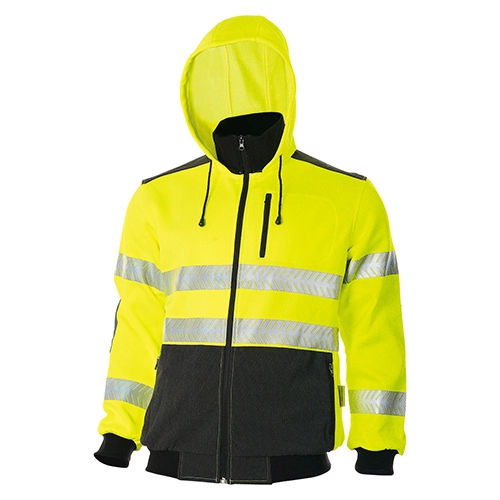 HI-VIS To To Tone Fleece Hooded Jacke