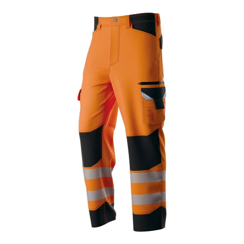HI-VIS to-tons strækkede arbejdskøretøjsbukser