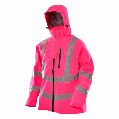 Pink farve regnjaken