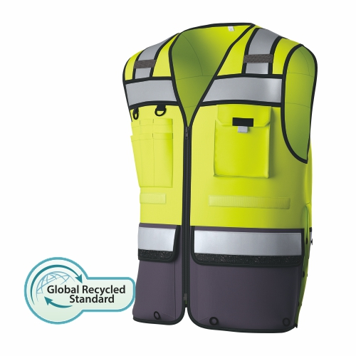 HI-VIS Genbrug af Tricot Sikkerhed Funktionel vest.