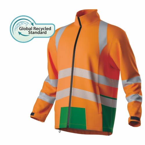 HI-VIS Genbrugt Højtydende blødkrald jakke