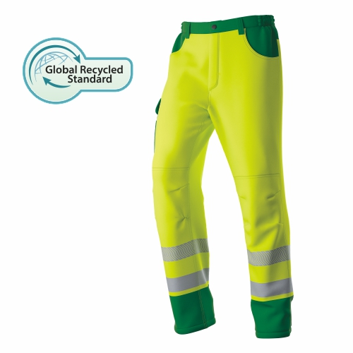 HI-VIS Genbrugt polyester Vandtæt To-tone regnbukser